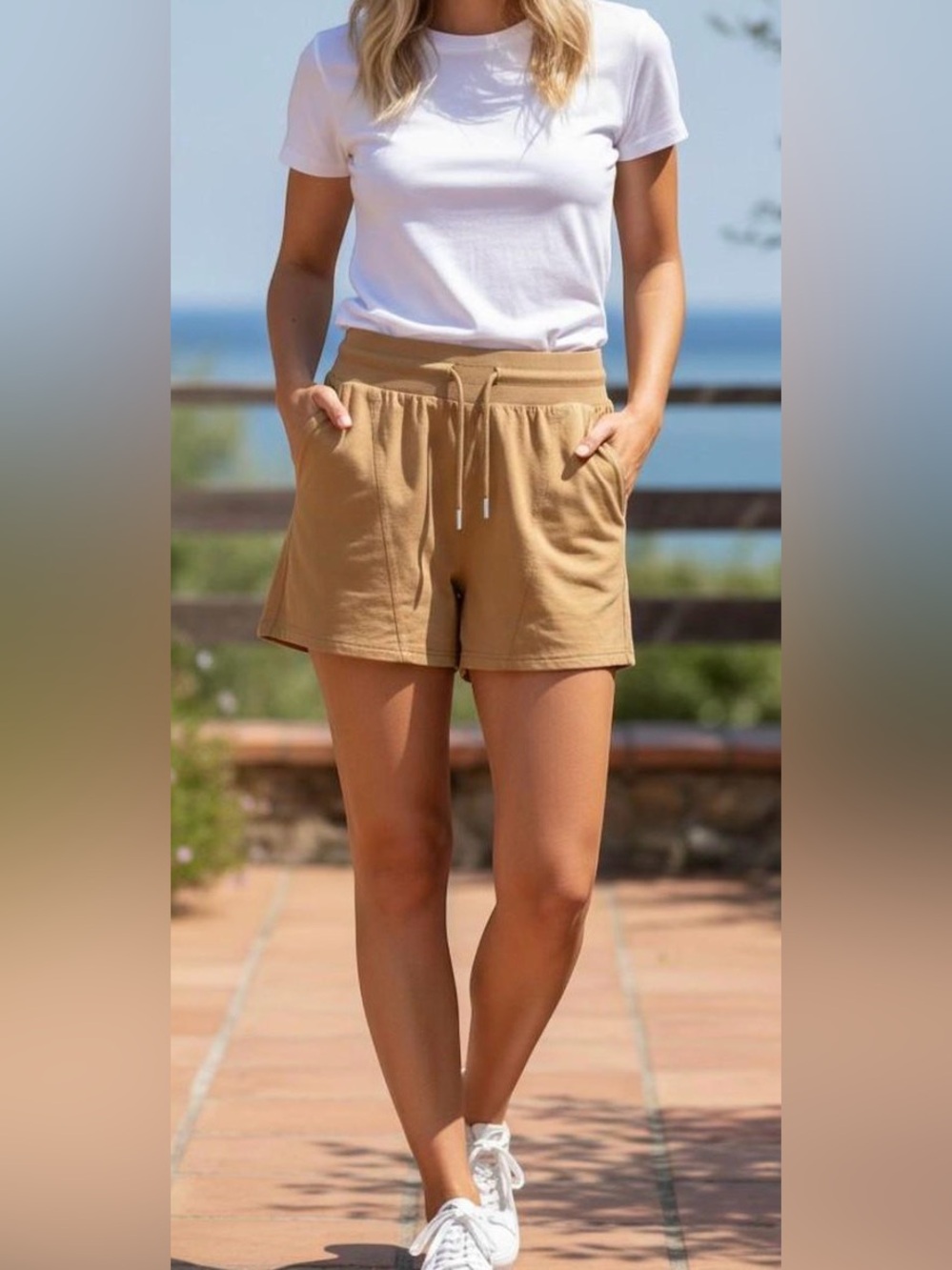 Zyia Everywhere Shorts Mustard Tan Yellow XXL